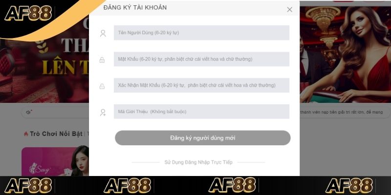 Hướng dẫn khởi tạo tài khoản để chơi game